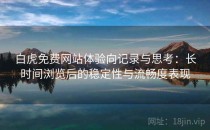 白虎免费网站体验向记录与思考：长时间浏览后的稳定性与流畅度表现