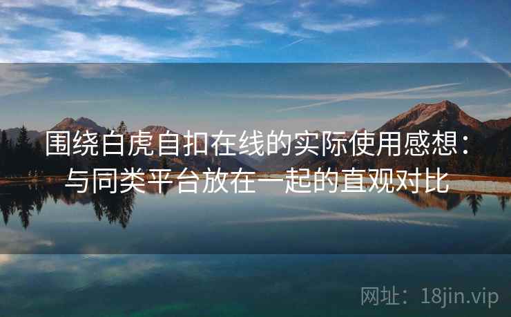 围绕白虎自扣在线的实际使用感想：与同类平台放在一起的直观对比  第2张