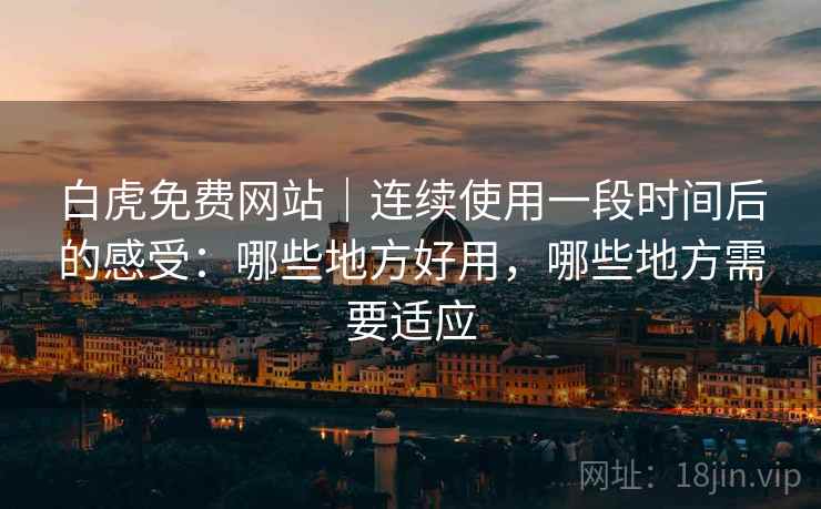 白虎免费网站｜连续使用一段时间后的感受：哪些地方好用，哪些地方需要适应  第2张