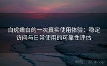 白虎嫩白的一次真实使用体验：稳定访问与日常使用的可靠性评估