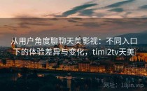 从用户角度聊聊天美影视：不同入口下的体验差异与变化，timi2tv天美