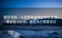 蘑菇视频｜从效率角度做的体验复盘：哪些地方好用，哪些地方需要适应