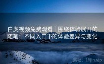 白虎视频免费观看｜围绕体验展开的随笔：不同入口下的体验差异与变化