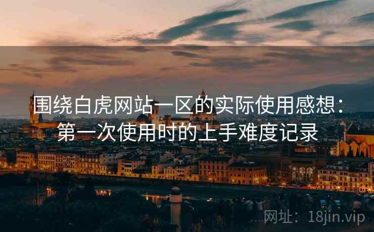围绕白虎网站一区的实际使用感想:第一次使用时的上手难度记录 第2张 围绕白虎网站一区的实际使用感想:第一次使用时的上手难度记录 第2张