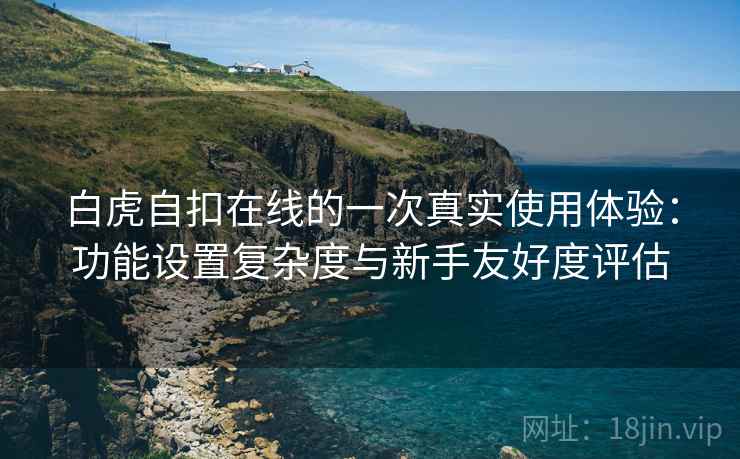 白虎自扣在线的一次真实使用体验:功能设置复杂度与新手友好度评估 第2张 白虎自扣在线的一次真实使用体验:功能设置复杂度与新手友好度评估 第2张