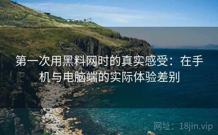 第一次用黑料网时的真实感受：在手机与电脑端的实际体验差别  第1张
